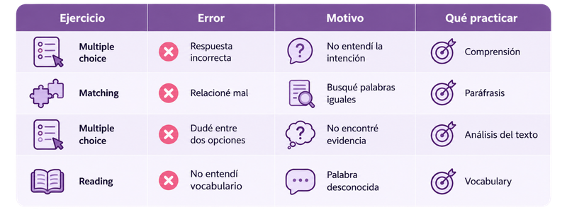 Tabla Reading B2 First